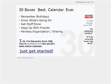 Tablet Screenshot of 30boxes.com